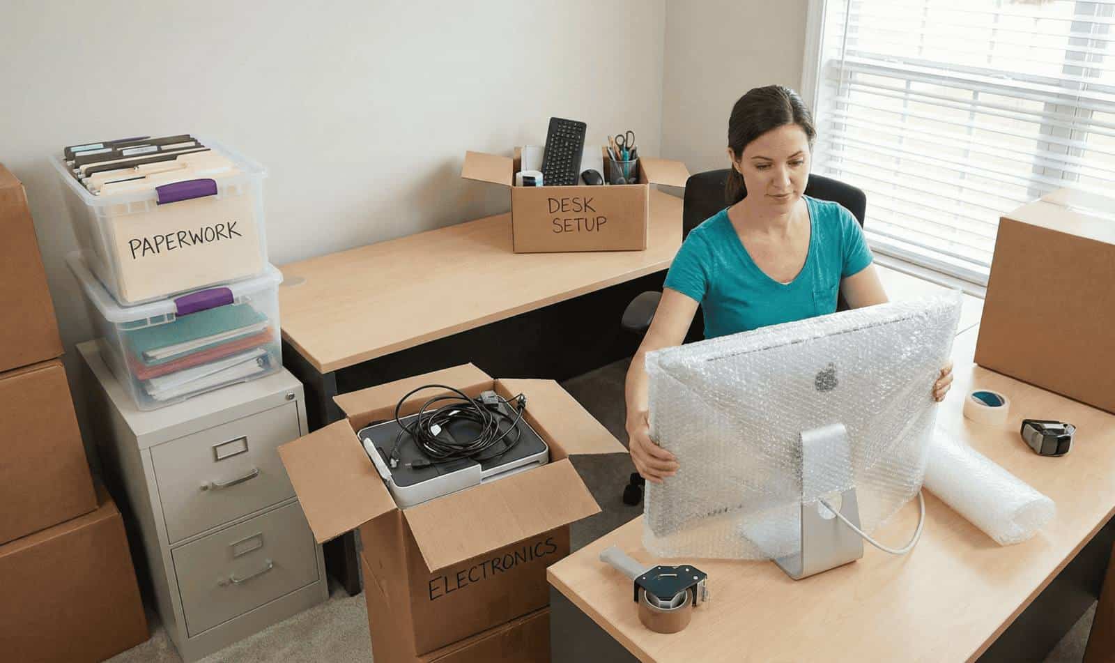 How to Pack a Home Office: Electronics, Paperwork, and Desk Setup